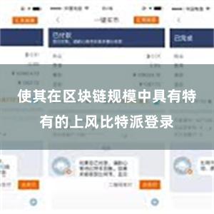 使其在区块链规模中具有特有的上风比特派登录
